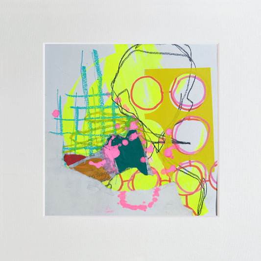 Titanium-No.08 von Petra Penz – Mixed-Media auf Papier, Abstrakte Kunst