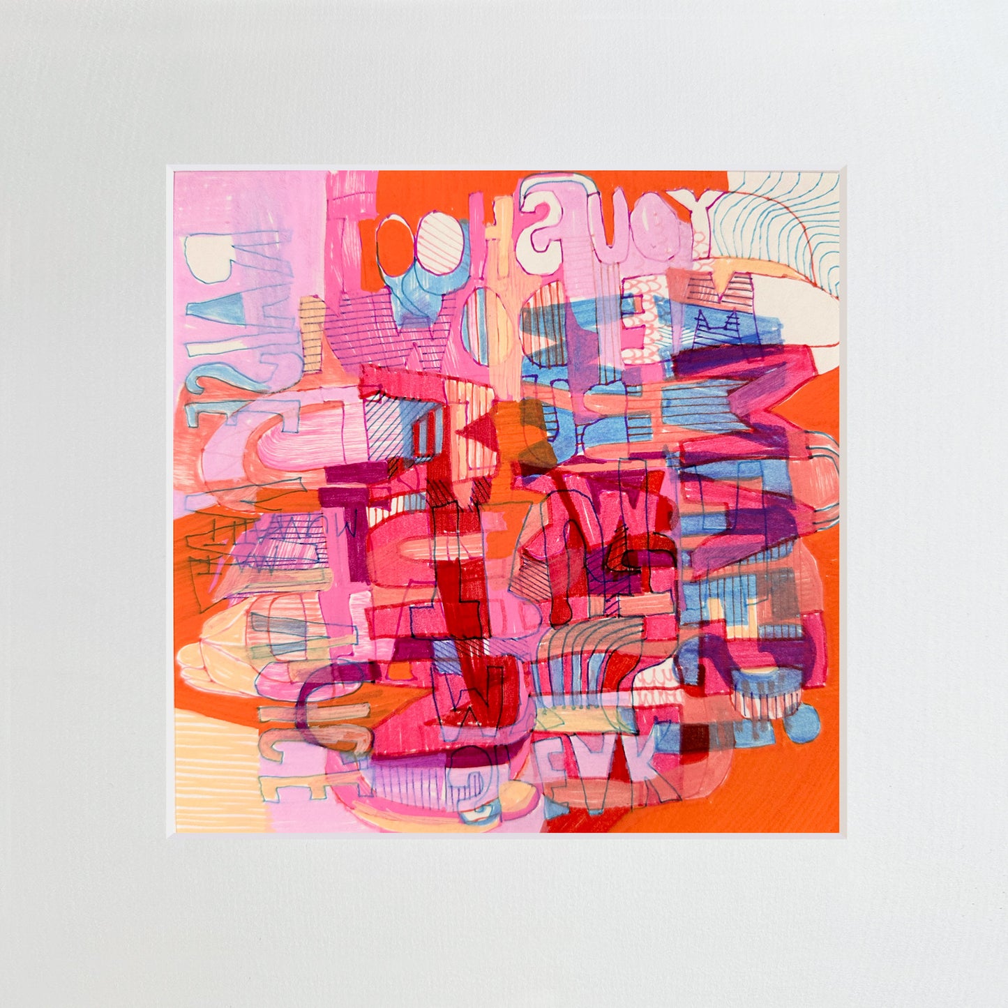 Titanium-No.120 von Petra Penz – Mixed-Media auf Papier, Abstrakte Kunst