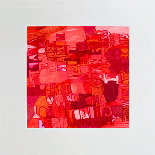 Titanium-No.158 von Petra Penz – Mixed-Media auf Papier, Abstrakte Kunst