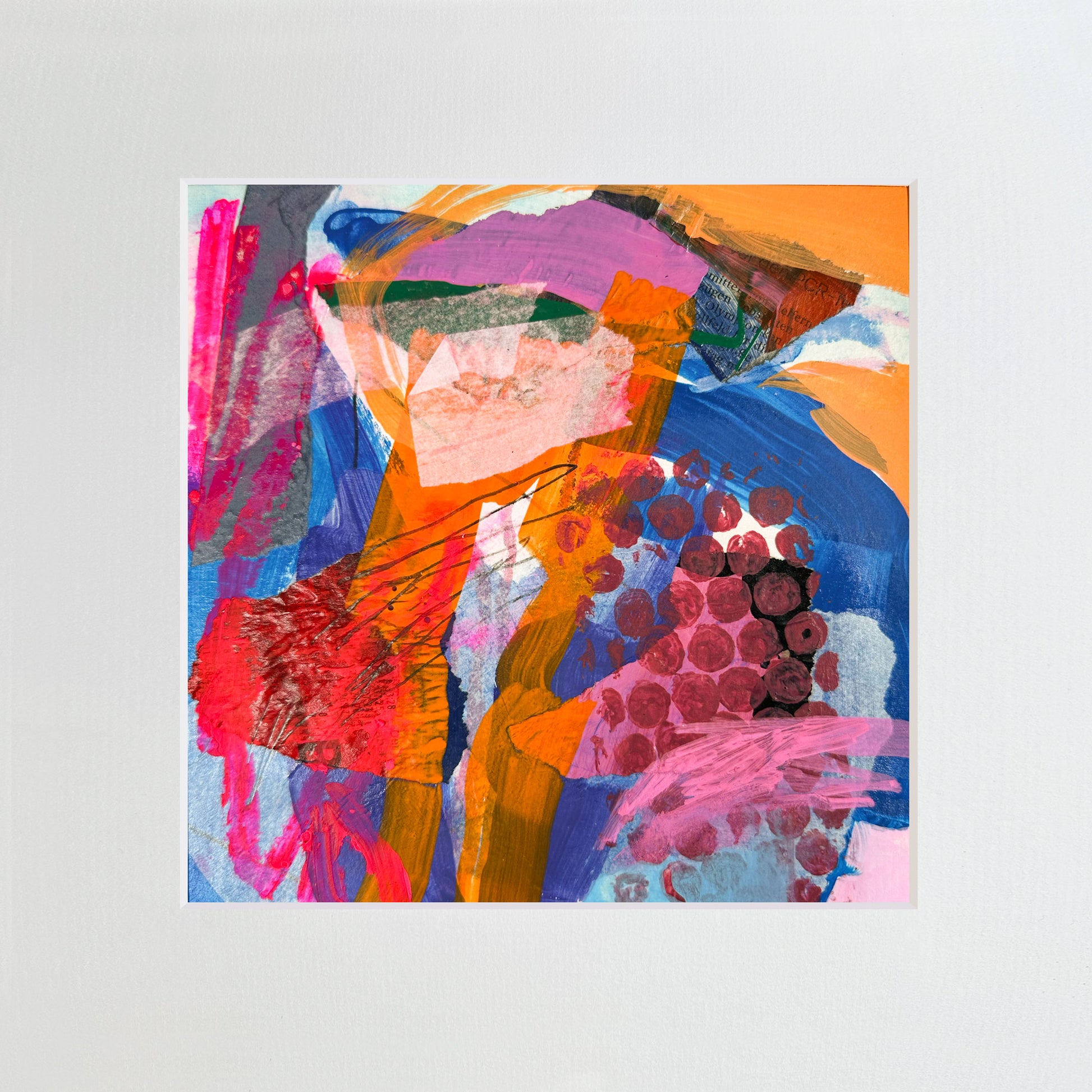 Titanium-No.170 von Petra Penz – Mixed-Media auf Papier, Abstrakte Kunst